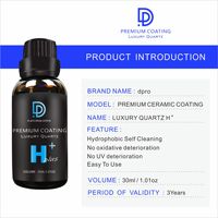 Revêtement Céramique PREMIUM Dpro UPGRADE H+ Plus LUXURY QUARTZ Revêtement Liquide Plastique pour la Protection de la Peinture des Voitures, Bateaux, Avions