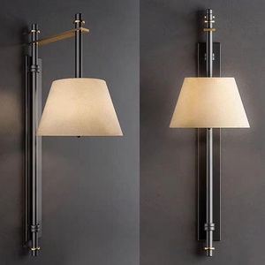 American Home Decor Indoor <b>Light</b> Fixture Sconce Fabric Wall for <b>Dining</b> Bedroom Hotel Livingroom Middle for Easy Installation - Product Image 2
