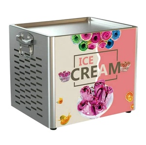 Machine à glace molle entièrement automatique professionnelle, machine à glace roulée commerciale, machine à glace roulée pour la vente de nourriture de rue - Product Image 2