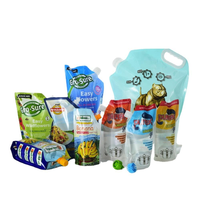 Pochettes souples écologiques biodégradables personnalisées de 50 à 100 ml avec bec verseur à vis pour liquides, réutilisables, pour l'emballage de nourriture pour bébé
