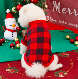 Sudadera navideña para perros, ropa cálida de lana para mascotas, traje navideño estampado para cachorros, ropa suave de invierno para perros pequeños y medianos - Product Image 5