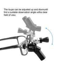 5X 48 ° Ergo Loupes Binocular Magnifying Glasses 350-420mm Working Distance for Prevent Bending and Lowering the Head