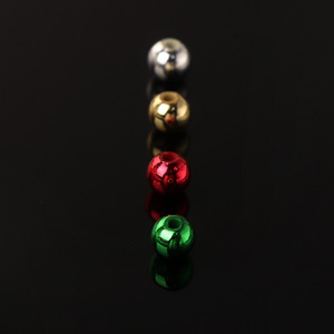 Round <b>Beads</b> Loose Spacer <b>Beads</b> Acrylic <b>Plastic</b> Resin Electroplated Painted For Bracelets Necklaces DIY Jewelry Making 6mm - Product Image 4