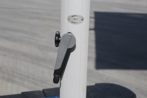 ร่มกันแดดทรงโรมัน LED สำหรับกลางแจ้ง ทันสมัย กันน้ำ กันลม เหมาะสำหรับเฟอร์นิเจอร์กลางแจ้ง โรงแรม ขนาด 3x3 เมตร โครงอะลูมิเนียมทรงสี่เหลี่ยม หลังคาสองชั้น โครงเหล็ก - Product Image 4