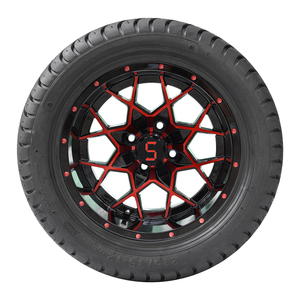 SRGCTW-210 <b>Golf</b> Cart 215/35-12 4 Ply Tire and 12 Inch Wheel Assembly - Product Image 6