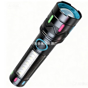 ไฟฉายแบบชาร์จไฟได้ 12W LED อลูมิเนียมอัลลอยด์ ไฟทำงานกลางแจ้ง พร้อมไฟหรี่แสงสีแดง - Product Image 2