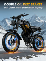 Neumático de nieve/playa para bicicleta eléctrica de 20 pulgadas con motor de 48V y 500W para aventuras todoterreno de W