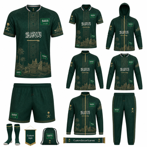 Camiseta <span class=keywords><strong>de</strong></span> Fútbol <span class=keywords><strong>de</strong></span> Arabia Saudita Mundial 2026 DDP, Nueva Versión Personalizada del Uniforme Nacional para Jugadores y Aficionados, Local y Visitante, para Hombre y Mujer - Product Image 3