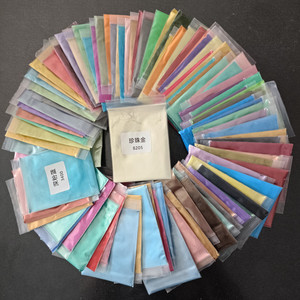 Serie di Pigmenti in Polvere di Mica Perlescente Colorata: Blu, Verde, Rosso, Giallo, Viola - Product Image 2