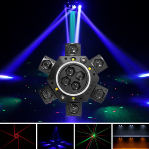 Luz láser inalámbrica DMX para escenario, luz de haz RGB con control inalámbrico - Product Image 4