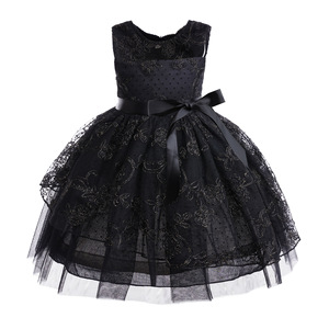 Abito da ballo estivo formale in pizzo floreale senza maniche stile principessa per bambine da 3 <span class=keywords><strong>a</strong></span> 12 anni - Product Image 6