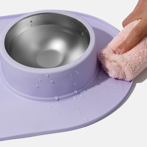 Ensemble de gamelles doubles surélevées en silicone OEM, antidérapantes, 2-en-1 pour nourriture et eau, solides, écologiques, grande capacité, durables, compatibles lave-vaisselle - Product Image 6