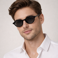 Gafas de Sol Polarizadas UV400 de Diseño Retro para Hombre, Marca Privada, Gafas de Sol Ovaladas Vintage de Moda para Mujer, Fabricante de Gafas de Sol Personalizadas