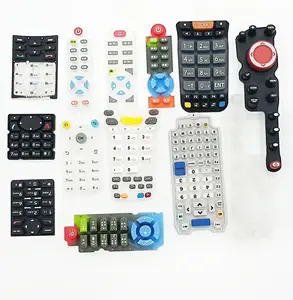 Botón de teclado de goma de silicona suave con mando a distancia de Tv de calidad superior personalizado