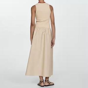 Vente flash - Robe bohème tendance, dos nu, élégante, en coton, décontractée pour femmes, nouvelle collection OEM - Product Image 2