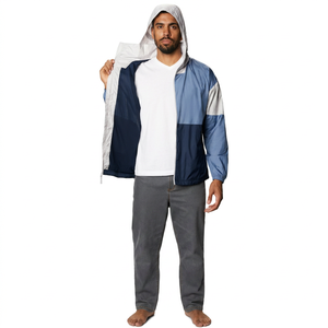 Finer Threads Custom Made Hooded Vintage Windbreaker Jacket for Men Autumn Windproof Outdoor Clothing Pakistan Manufacturer 2026 - Product Image 1
