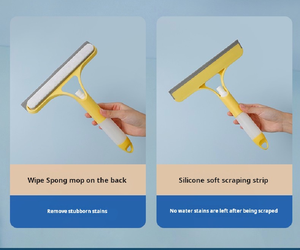 Nuovo Raschietto per Vetri Auto, Spugna Tergicristallo per <span class=keywords><strong>Doccia</strong></span> e Finestre, Spatola con Bottiglia Spray, Detergente per Specchi da Bagno, Manico in Plastica Ecologico - Product Image 6