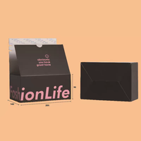 Caja de Envío Corrugada con Cierre de Cremallera Innovador, Sin Cinta Adhesiva, Autosellable, para Comercio Electrónico, Cajas de Suscripción para Minoristas