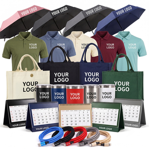 Custom Logo Promotional Gift Set T Shirt Umbrella Water Bottle Bag Hat Bulk Corporate Giveaways Team Events Branding