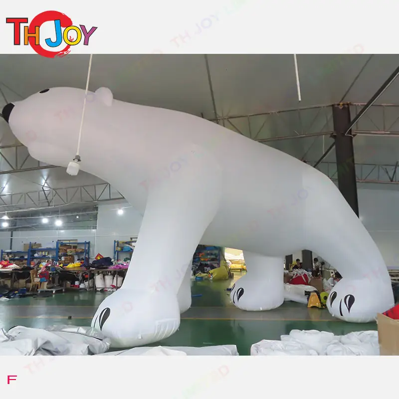 Outdoor Riese aufblasbarer Eisbär 4m hoch Riesen Eisbär Dekoration aufblasbares Spielzeug