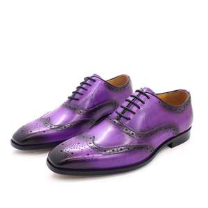 Zapatos de Cuero de Lujo para Hombre - Calzado Formal Británico Oxford con Bordado de Brocado - Product Image 3