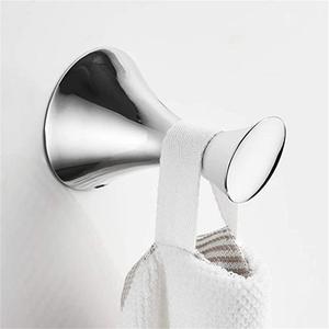 Ensemble d'accessoires de salle de bain à fixer au mur, comprenant une barre porte-serviettes simple, un anneau porte-serviettes, un porte-papier toilette - Chrome poli - Product Image 2