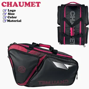 Individuelle hochwertige Badminton-Paddeltasche Freizeitsport Tennis-Paddel-Rakete Rucksack Pickleball-Tasche mit Schuhfach