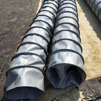 Tissu en PVC enduit de silicone, circulaire et carré, rétractable et flexible, pour conduits d'aération, triple protection, fabriqué par le fabricant