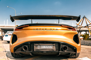 New Arrivals Lotus Emira J Style GT Ducktail <strong>Spoiler</strong> Double Deck <strong>Carbon</strong> <strong>Fiber</strong> Polished Finish 6-Piece Rear Wing Parts - Product Image 6