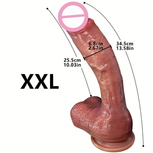 Pene de silicona extragrande para mujer, masturbador femenino realista suave para una experiencia realista - Product Image 3