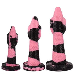 YOCY Snake Anal Dildos Huge Animal Penis Big Soft Anal Plug Monster Alien Dildos with strong suction cup sex toy