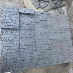 Tiras Largas de Mosaico de Roca Volcánica Negra Cuadrada para el Fondo de la Pared <span class=keywords><strong>del</strong></span> Cafetero, con un Estilo Rústico - Product Image 4