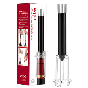 Accesorios de Bar Más Vendidos, Juego de 4 Piezas de Herramientas para <span class=keywords><strong>Vino</strong></span>, Bomba de Presión de Aire, Abridor de Botellas para Amantes del <span class=keywords><strong>Vino</strong></span> - Product Image 1