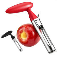 Snelle handmatige roestvrijstalen appel- en perenontpitter, fruit snijder, keuken gadget, verstelbare pitverwijderaar