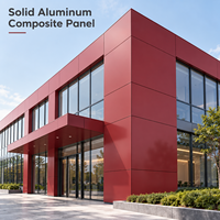 Panneau composite en aluminium et plastique blanc solide revêtu de PE, prix usine, 4x8, plaque ACP pour façade extérieure d'hôtel