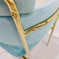 Chaise de salle à manger en tissu moderne et minimaliste ; confortable et respirante pour restaurants, salles à manger, chambres d'hôtes, magasins de vêtements, salles de réunion