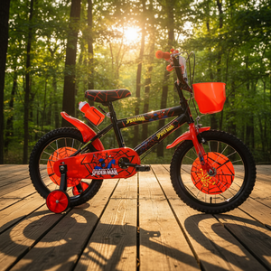 Vélo <span class=keywords><strong>Spiderman</strong></span> pour enfants, vélo pour garçons de 2 à 6 ans, vélo pour tout-petits de 16 pouces avec roues d'apprentissage amovibles, vélo pour la conduite en extérieur - Product Image 4