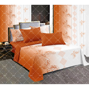 Parure de lit de luxe en gros, 8 pièces, pour lit King Size, avec rideaux - Product Image 2