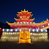 Linterna Tradicional China para Escenarios Festivos, Iluminación Exterior, Instalaciones de Linternas, Precio de Fábrica