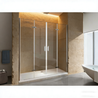 SUEZ Promotion : Cabine de douche en verre trempé à charnière carrée, écologique, design moderne, pour hôtels, garantie 5 ans