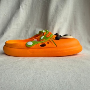 Ciabatte da uomo a cartoni animati, arancioni, con tomaia in PVC, suola in EVA, per l'estate, casual, slip-on, punta tonda, spessore 15 mm - Product Image 3