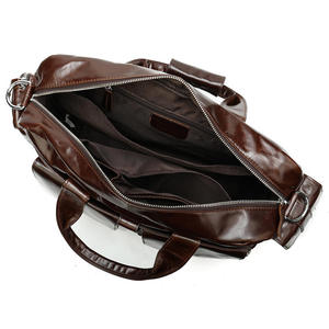 Maletín de Cuero Genuino de Alta Calidad para Hombre Andong, Bolsa de Viaje para Portátil de 14 Pulgadas, Bolsa de Hombro, Bolsa de Mensajero, Bolso de Mano - Product Image 4