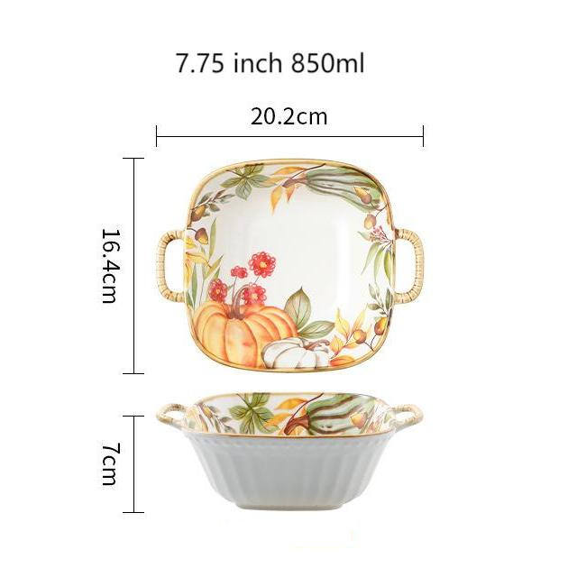 จานสี่เหลี่ยม7.75นิ้ว