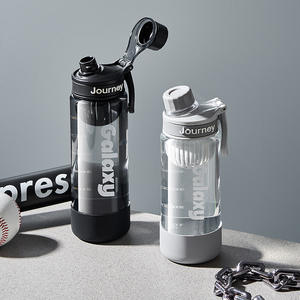 Botella Deportiva <span class=keywords><strong>de</strong></span> Diseño Minimalista, Tipo Pajita, a Prueba <span class=keywords><strong>de</strong></span> Fugas, Anti-Caídas, con Infusor <span class=keywords><strong>de</strong></span> Té, Taza <span class=keywords><strong>de</strong></span> Fitness, Portátil <span class=keywords><strong>para</strong></span> Estudiantes, <span class=keywords><strong>de</strong></span> Plástico - Product Image 2