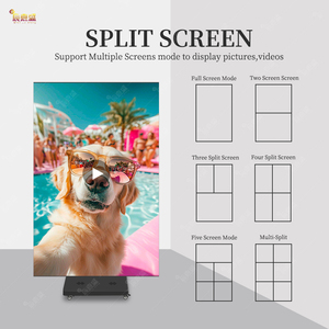 실내용 P2.5 방수 스마트 휴대용 접이식 안전 비디오 디지털 비디오 월 스탠드 삼중 접이식 LED 포스터 디스플레이 스크린 - Product Image 4