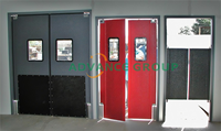 Porte battante à circulation industrielle en acier inoxydable de cuisine au design moderne direct d'usine