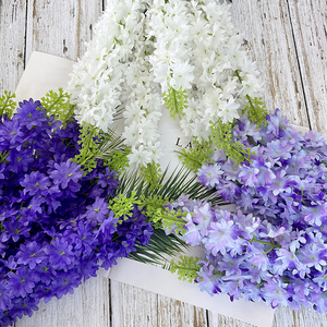 Nuovi arrivi artificiale 7 stelo Hyacinthus Bouquet Home Party <span class=keywords><strong>fiori</strong></span> decorativi san valentino festa della mamma Decor - Product Image 5