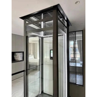 Ascenseur hydraulique pleine taille pour maison, 500 kg, 2-6 étages, élévateur résidentiel spacieux pour grande villa et manoir