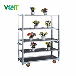 <span class=keywords><strong>Chariot</strong></span> de transport et d'entretien <span class=keywords><strong>à</strong></span> quatre roues pour marché fermier, serres et plantes - Product Image 2