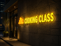 Lettres en relief 3D personnalisées avec éclairage frontal LED, étanches, pour devanture de magasin, logo de marque illuminé, police et couleur personnalisées